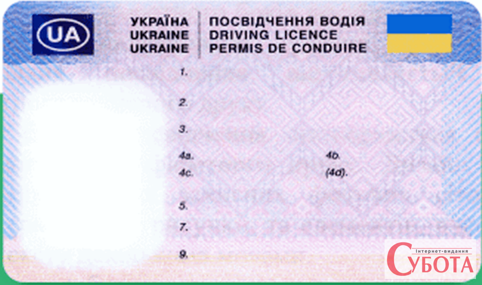 Ukrainian driving license issued since