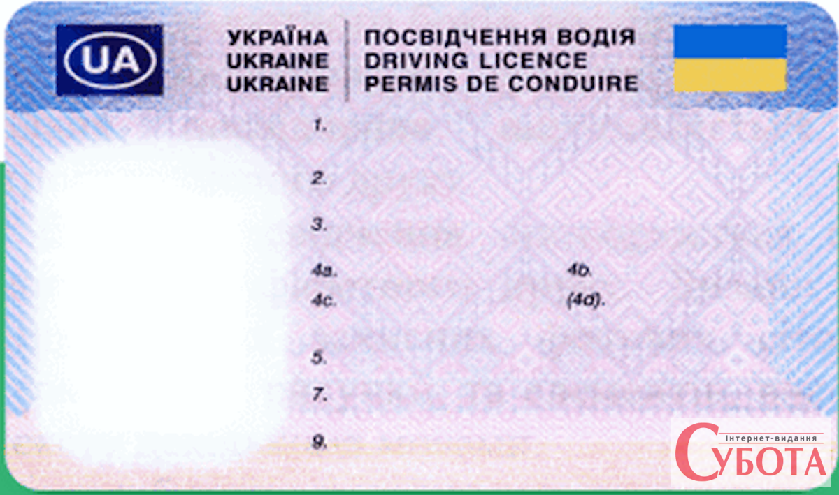 Ukrainian driving license issued since