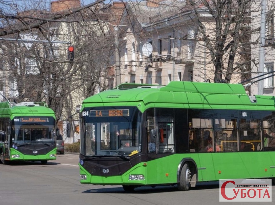 Зелені тролейбуси на вулицях Житомира