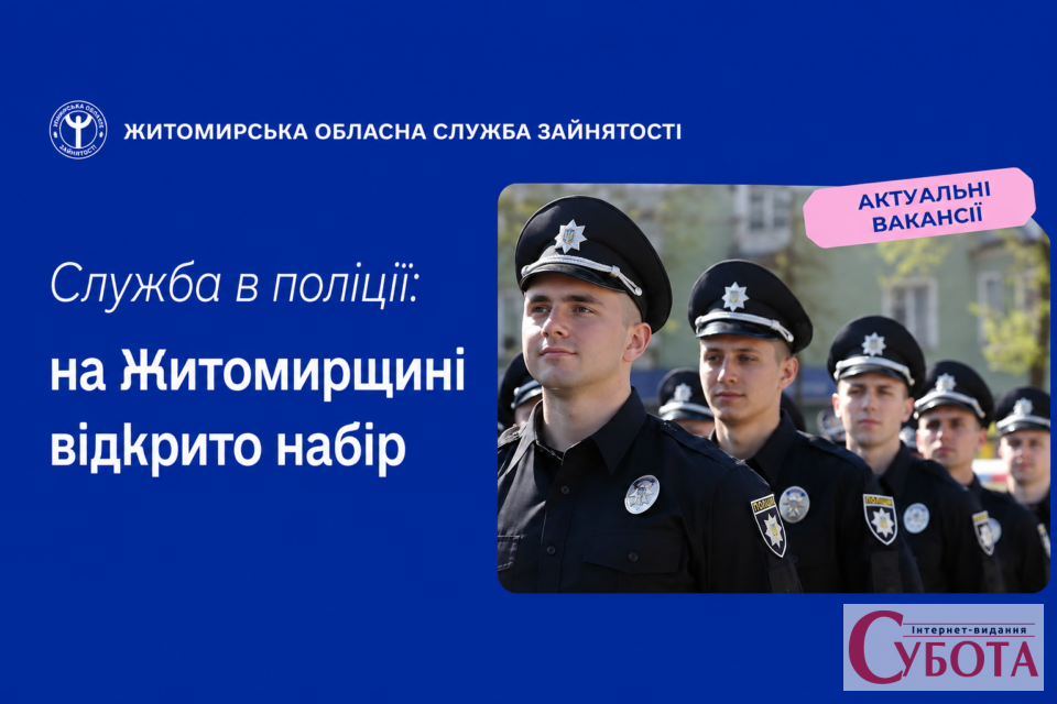 На Житомирщині оголосили конкурс для кандидатів до поліції особливого призначення