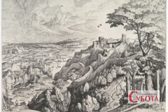 Сільська забудова XVI століття — ілюстрація до історії давньої Осічі біля Потіївки