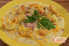 Cheesy cream of potato soup