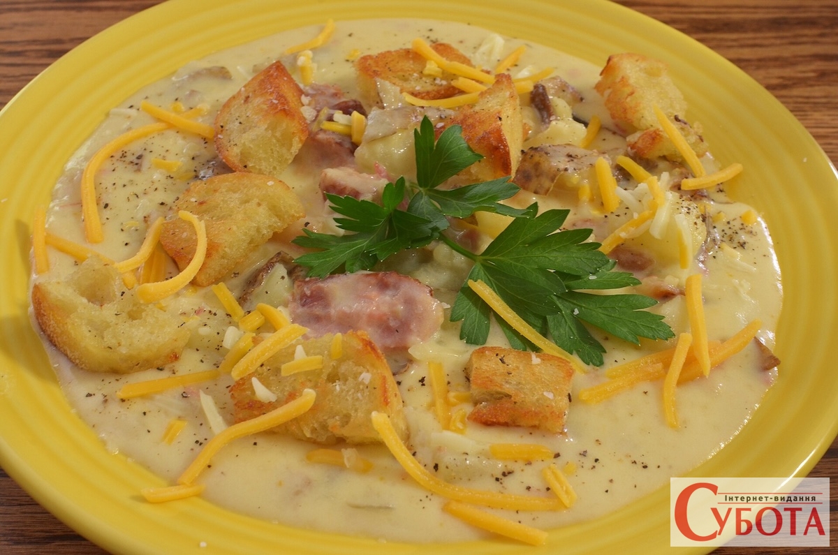 Cheesy cream of potato soup