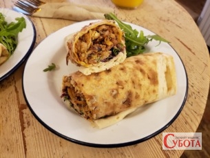 Handmade Chicken Shawarma Wrap Lavash