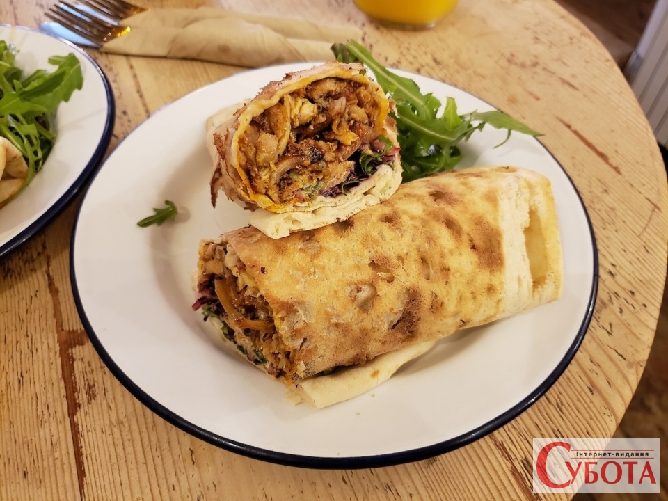 Handmade Chicken Shawarma Wrap Lavash