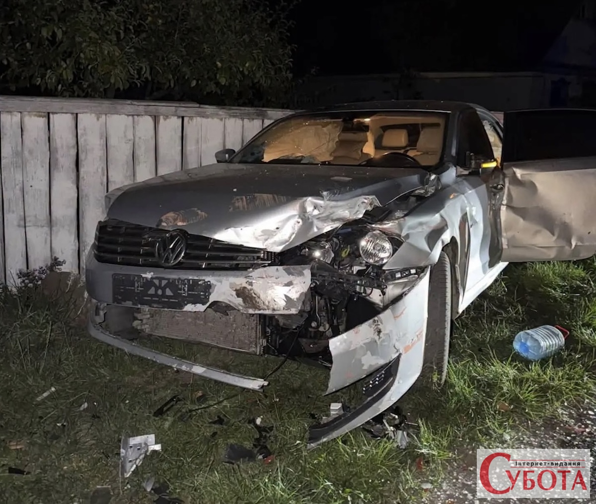 У Потіївці родина заявила про ДТП: за кермом, за її словами, був неповнолітній