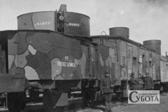 Польський бронепоїзд «Галлерчик», 1920 рік. Архівне фото: Narodowe Archiwum Cyfrowe